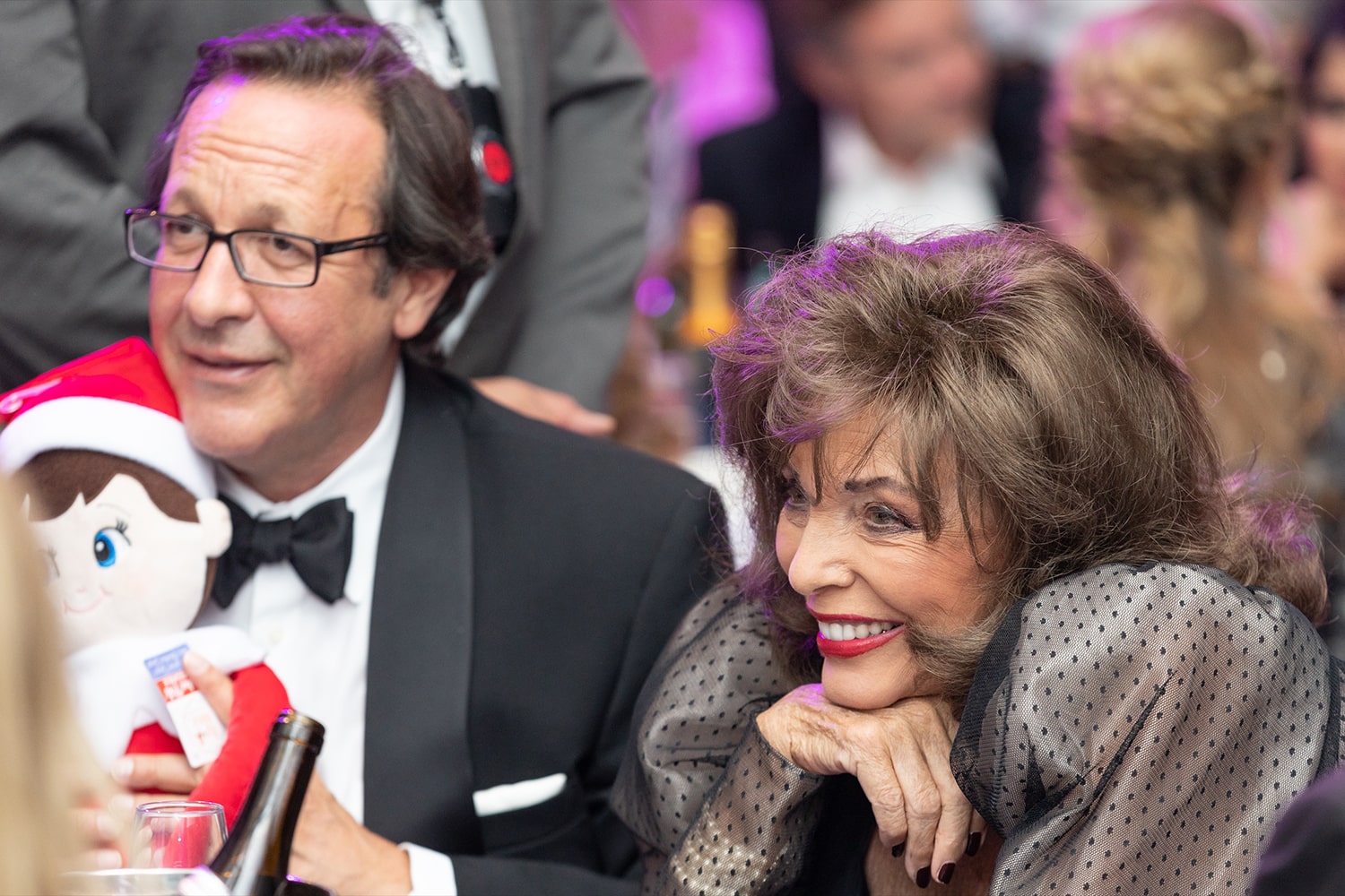 Percy Gibson, Dame Joan Collins-min